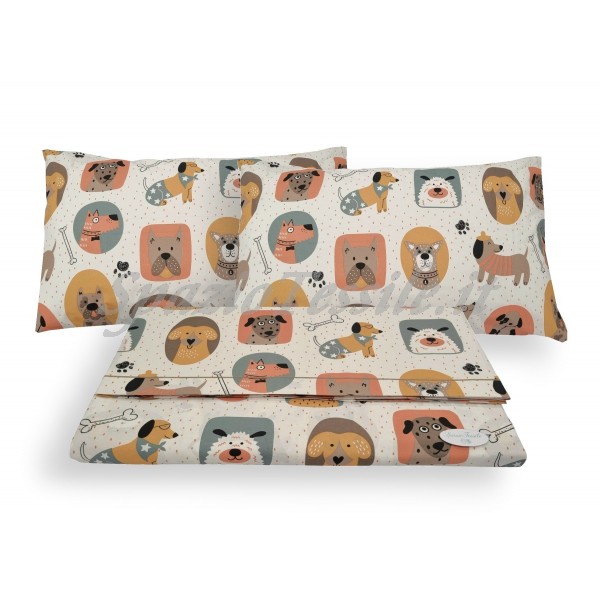Completo lenzuola cani