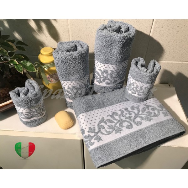 Set Spugne Bagno Corinto Grigio