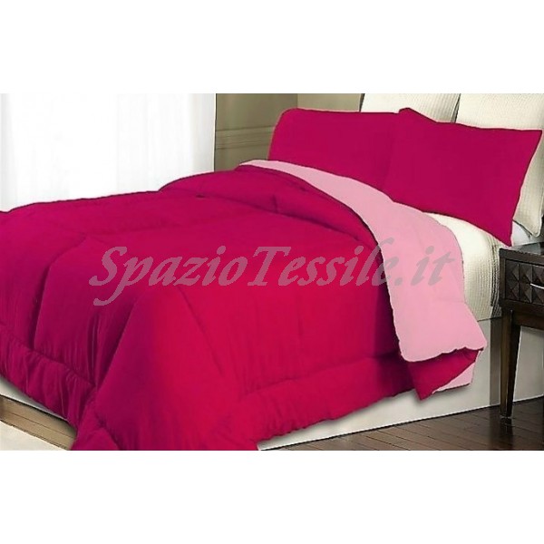 Trapunta invernale doubleface microfibra fuxia rosa