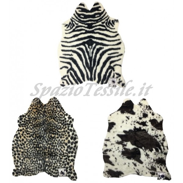 Tappeto arredo ecopelle animal skin 