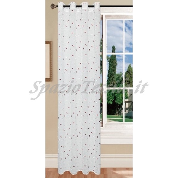 SpazioTessile Tende Tendine Sue Larga 60 x H150 o H240 cm o Tendone 140x290 Cucina Sala Camera Bianco, Set 2 Tendine 60x150 Cm 