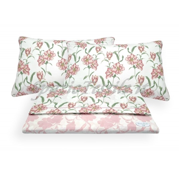 Completo Lenzuola Magnolia Rosa