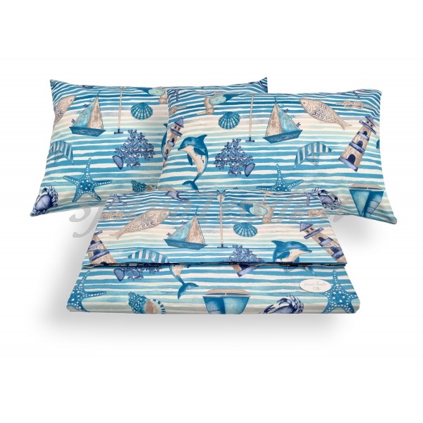 completo lenzuola mare