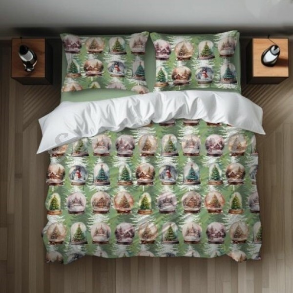 Copripiumino stampa digitale 100% Cotone Palla Di Neve