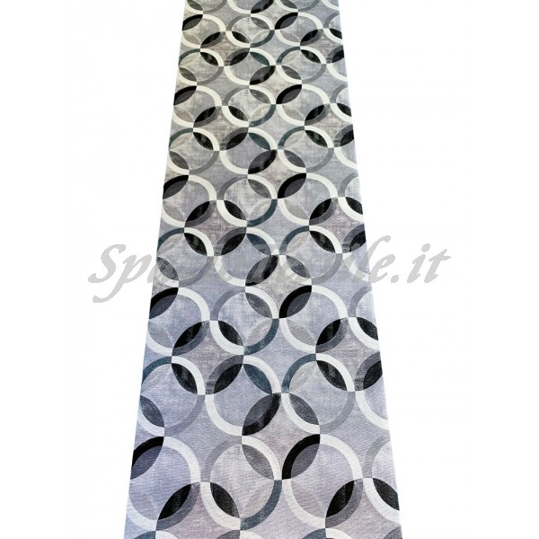 Tappeto Gommato Multiuso cerchi grigio