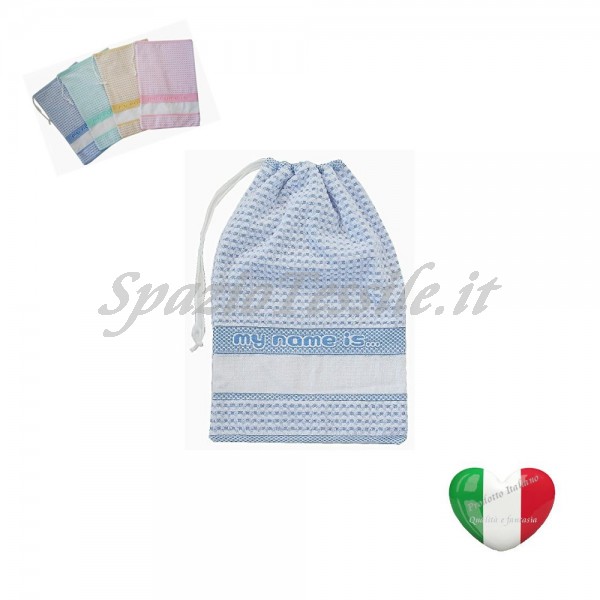 Sacca sacchetto asilo spugna