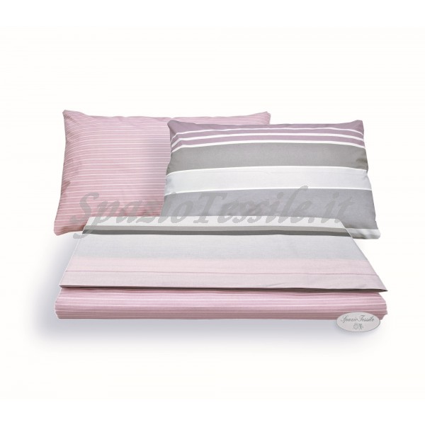 Completo Lenzuola Scia Rosa