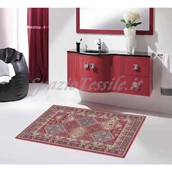 Tappeto Arredo Cotone Leggero Antiscivolo Motivo Persiano