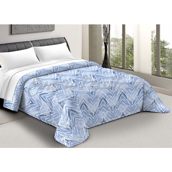 Trapunta Zaira Zig Zag Blu