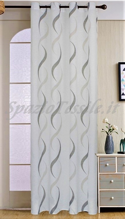 SpazioTessile Tende Tendine Sue Larga 60 x H150 o H240 cm o Tendone 140x290 Cucina Sala Camera Bianco, Set 2 Tendine 60x150 Cm 