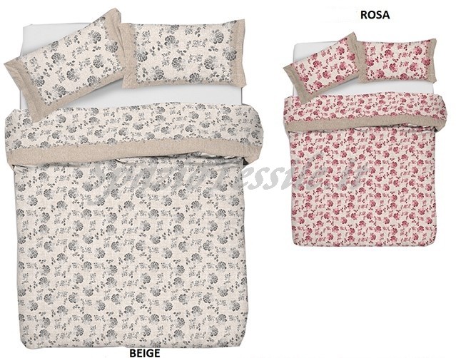 Parure copripiumino 100 cotone dis Fiori