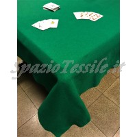 135x160 Poker texas Holdem Mollettone Salvatavolo Copritavolo Panno Verde Gioco Tavolo rettangolare cm 