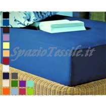 Lenzuolo Sotto Con Angoli 140x200+ H 25 cm Piazza e Mezza o  Federe 100% Cotone 