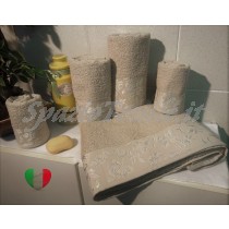 Set Spugne Bagno Roseto Beige