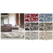 Tappeto Arredo Antiscivolo Ciniglia Living Fiori Acquarello 6 Colori 6 Misure ch