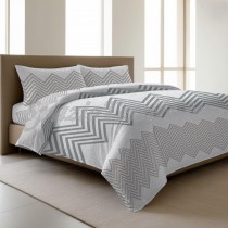 Parure Copripiumino Zig Zag Beige