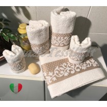 Set Spugne Bagno Corinto Panna