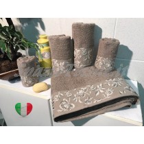 Set Spugne Bagno Roseto Marrone