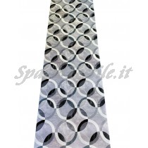 Tappeto Gommato Multiuso cerchi grigio