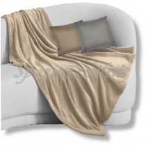Plaid Coperta Velvet Tinta Unita Soffice Pile effetto Velluto rm