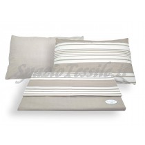 Completo Lenzuola Riga Beige