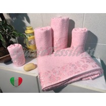 Set Spugne Bagno Roseto Rosa