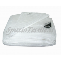  TELONE COPRI TUTTO - TELO IMPERMEABILE PVC OCCHIELLATO TRASPARENTE RETINATO BIANCO
