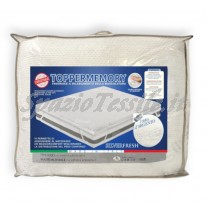 Topper Coprimaterasso Memory Fibra D'argento