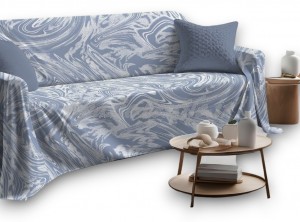 Copritutto 100% Cotone Splash Azzurro