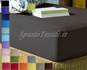 Lenzuolo Sotto Con Angoli 120x200+ H 252 cm Piazza e Mezza o  Federe 100% Cotone 