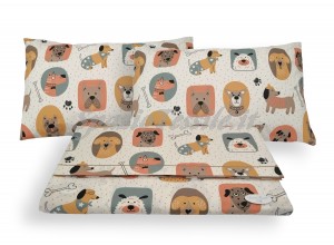 Completo lenzuola cani