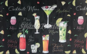 Tappeto cucina gommato multiuso cocktail aperitivo