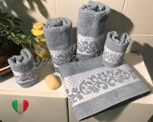 Set Spugne Bagno Corinto Grigio