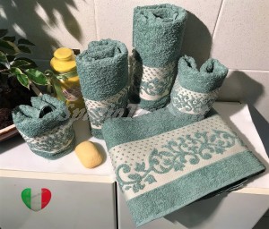 Set Spugne Bagno Corinto Verde