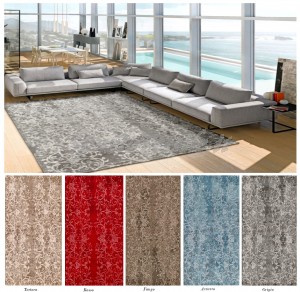 Tappeto Corsia Arredo Antiscivolo Ciniglia Living Romantic 5Colori 6 Misure 14ch