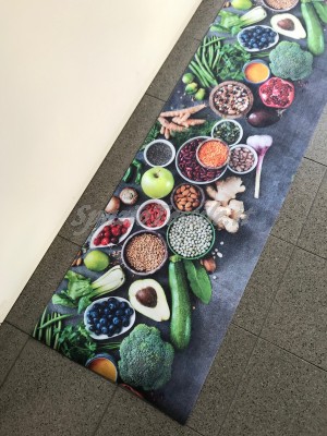 Tappeto Cucina Stuoia Corsia Passatoia Gommato Frutta Verdura Zenzero 10 mis 9RM
