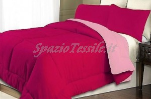 Trapunta invernale doubleface microfibra fuxia rosa