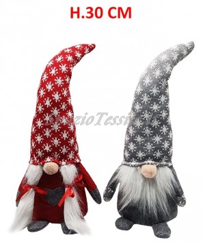 coppia babbi natale h 30Cm