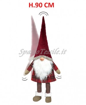 gnomo molleggiato natalizio
