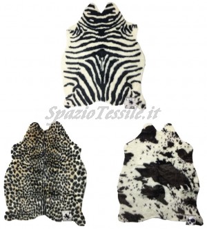 Tappeto arredo ecopelle animal skin 