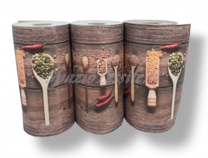 Tappeto cucina gommato multiuso cucchiai e legumi