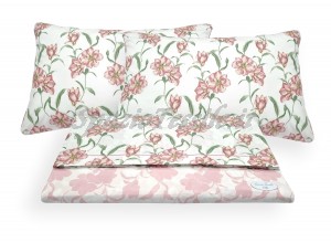 Completo Lenzuola Magnolia Rosa
