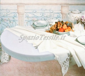 Mollettone salvatavolo cotone ovale