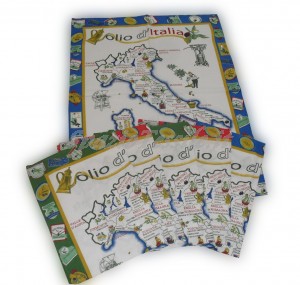 Set 6 Strofinacci Cotone 60 x 80 Disegno Olio