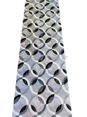 Tappeto Gommato Multiuso cerchi grigio