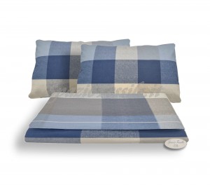 Completo Lenzuola Scotland Azzurro