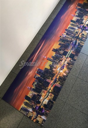 Tappeto cucina gommato multiuso 3D Skyline New york
