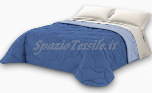 Trapunta microfibra doubleface Ilary Bluette Azzurro