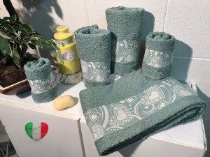 Set Spugne Bagno Love Me Verde