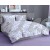 Parure Copripiumino Sacco Federe Flanella Glicine Acquarello 100% Cotone